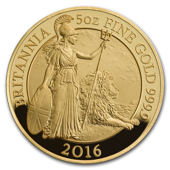 2016 Great Britain 5 oz Proof Gold Britannia 2016 Great Britain 5 oz Proof Gold Britannia